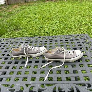 Converse Chuck Taylor All Star Canvas grey‎ & white Low-Tops size 8 woman
